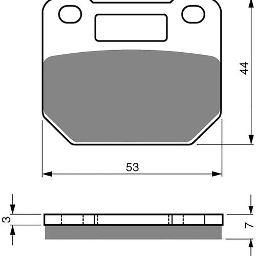 Brake Disc Pads Front R/H Goldfren for 1986 Suzuki RG 125 Ucg (Gamma l)