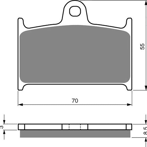 Brake Disc Pads Front L/H Goldfren for 2001 Triumph TT 600 (EFI) (599cc)