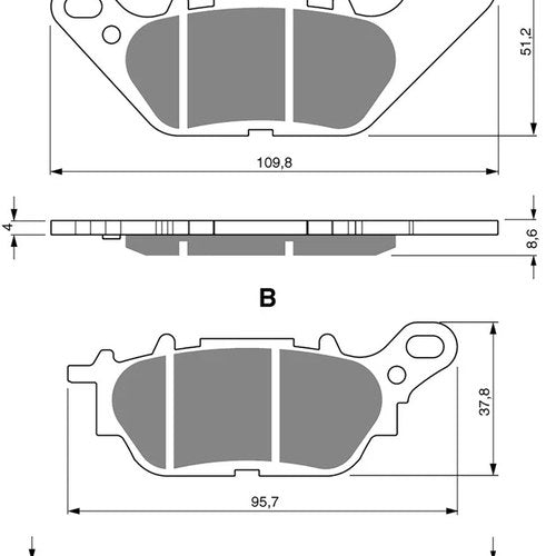 Goldfren GP5-264, FA464 Disc Pads (Pair)