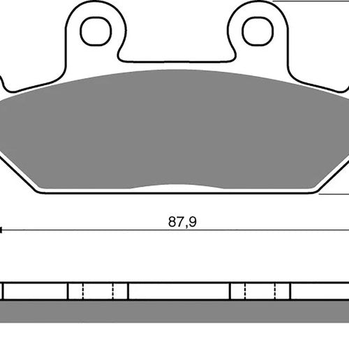 Brake Disc Pads Front L/H Goldfren for 1999 Honda GL 1500 AX Gold Wing