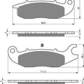 Brake Disc Pads Front R/H Goldfren for 2010 Rieju RS2 FR (50cc)