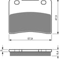 Goldfren AD172, VD328, FA102, FDB390, SBS578 Disc Pads (Pair)