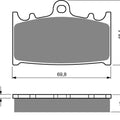 Goldfren AD206, FA366, SBS789, FDB2163 Disc Pads (Pair)