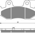 Goldfren AD267, FA411, SBS781 Disc Pads (Pair)