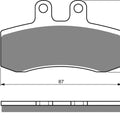 Goldfren AD105, FA177, FDB782, DP615, SBS681, VD982 Disc Pads (Pair)