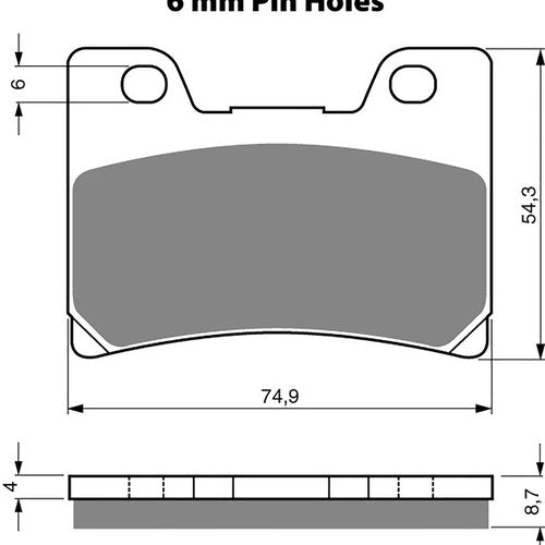 Goldfren AD045, VD257, FA182, FDB637, SBS665 Disc Pads (Pair)