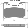 Goldfren AD045, VD257, FA182, FDB637, SBS665 Disc Pads (Pair)