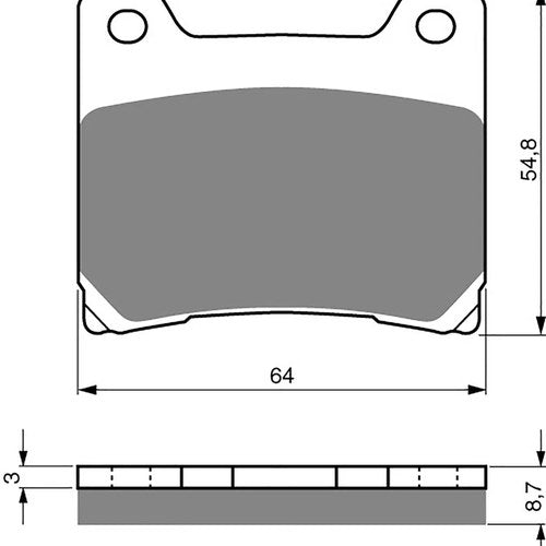 Goldfren AD015, VD326, FA88, FDB337/R, SBS555 Disc Pads (Pair)