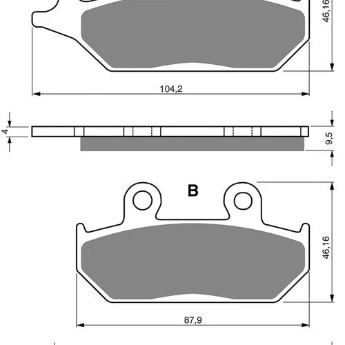 Goldfren AD033, VD252, FA172, FDB737, SBS650 Disc Pads (Pair)