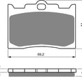 Goldfren AD132, FA216, FDB2040, SBS678, SBS662 Disc Pads (Pair)