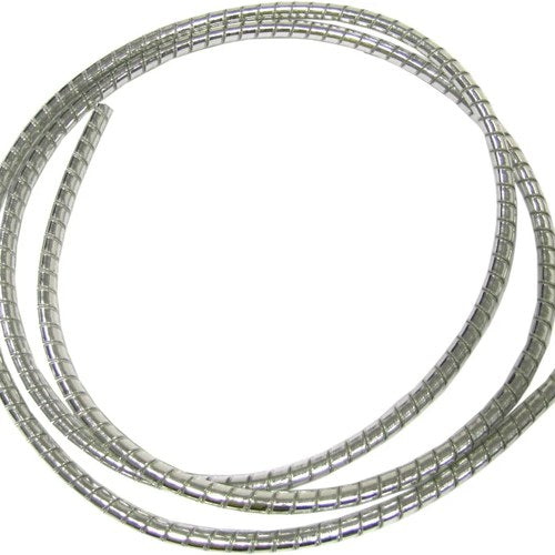 Cable Cover Chrome 5mm x 7mm 1.5 Metres Silver Cover