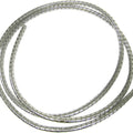 Cable Cover Chrome 5mm x 7mm 1.5 Metres Silver Cover