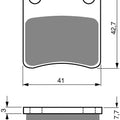 Goldfren AD110, VD162, FA178, FA257, SBS670 Disc Pads (Pair)