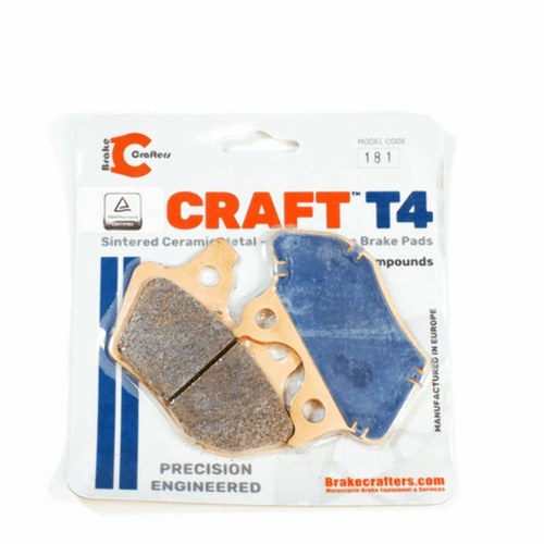 Motorcycle Brake Pads by Craft T4 for select Harley Davidson models (EBC FA400)