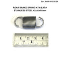 SS Rear Brake Spring KTM Each, 79003062000 Stainless Steel, Dirt Racing 99-4022