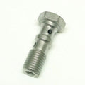 Twin Banjo Bolt M10x1.25 Bzp, Bright Zinc Plated / CNC Made, / Each