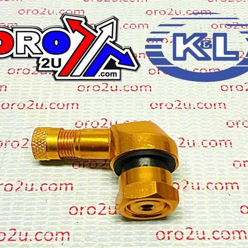 Alum. Tyre Valve Stems Gold, K&L 32-3037 10mm 90*