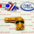 Alum. Tyre Valve Stems Gold, K&L 32-3037 10mm 90*