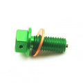 Magnetic Oil Drain Plug M10x1.50, KX 450 F Klx 450 R, Green