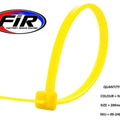 Nylon Cable Zip Ties - Neon Yellow, 200mm x 4.8mm - Pack OF 100