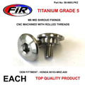 M6 Rad Shroud Bolts Honda PK 2, Titanium Grade 5 /, OEM Ref: 90103-MKE-A00