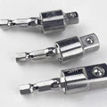 3pcs Electric Drill Socket Adapter Bit Driver 1/4 3/4 1/2