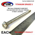 Titanium GR5 Bolt M8 x 110mm Each, Flange OD: 14mm / Hex Size: 10mm, /