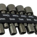 9PCS Nut Hex Socket Driver Set, 5mm - 13mm / Drill / Screwdriver