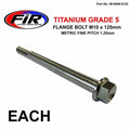 Titanium GR5 Bolt M10 x 125mm Each, Metric Fine 1.25mm / Grade 5