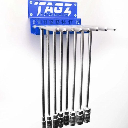 Tagz Organiser T-BAR Rack Blue, Fits UP TO 8 T-BARS