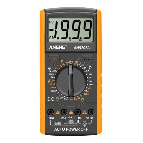 Digital Multimeter 3 1/2 LCD Display, Voltmeter Ammeter Resistance Tester