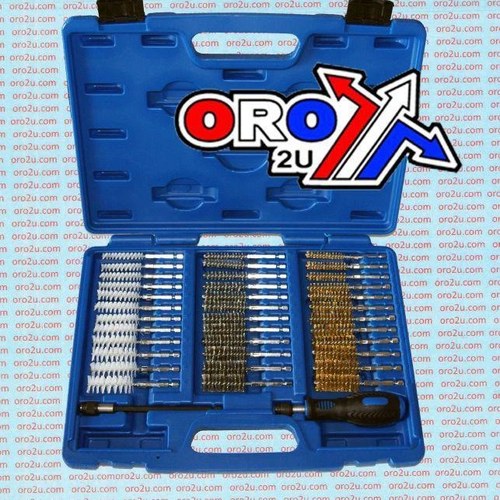 38 piece interchangeable cleaning brush kit.