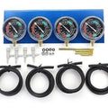 4 Pcs Motorcycle Carburetor Vacuum Gauges, Balancer Synchronizer Tool & Hose Kit