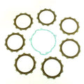 Clutch Friction Plate Set KTM SX125 98-15, Athena P40230036, With Gasket