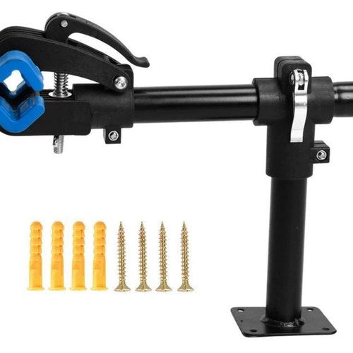 Bench Wall Mounted Bike Holder, Workbench Shock Suspension Clamp