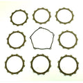 Clutch Friction Plate Set Kawa KX250F 04-08, Athena P40230079, With Gasket