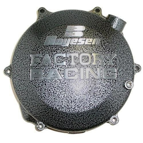 Clutch Cover 05-07 RMZ450, Boyesen CC-26 SILVER/BLACK