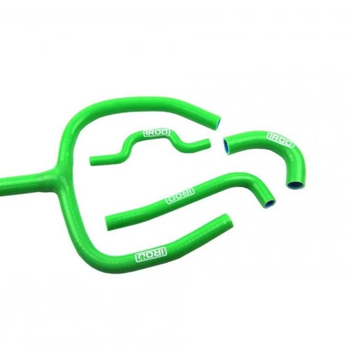 Y Hose Kawasaki KXF250 09-16 Green KIT/4, Silicone Radiatorcooling, Irod 010022