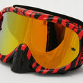 Rnr Hybrid Wild RD/BK Mirrored Lens, Wild Red & Black Goggle, GH365M