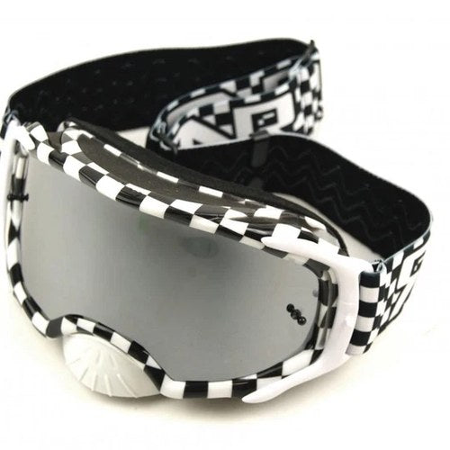 Rnr Platinum Tear Off Mirrored, Chq Flag Goggle, GAM10, Tear Off
