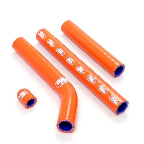 Samco Hose Kit KTM 125/200 Exc 08-11 Thermostat Bypass, 4 Piece Kit, Orange
