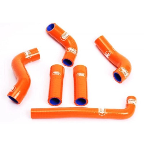 Samco Hose Kit KTM 450/525 Exc 04-07 OEM Design, 6 Piece Kit, Orange, KTM-6 OR