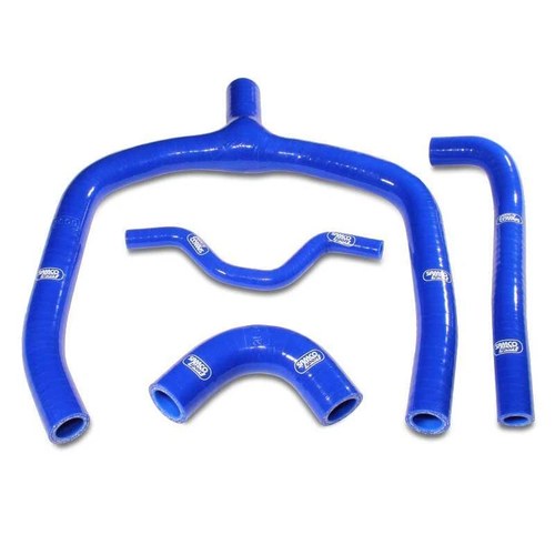 Samco Hose Kit Kawasaki KX250F 09-16 Y Piece Race Design, 4 Piece Kit, Blue