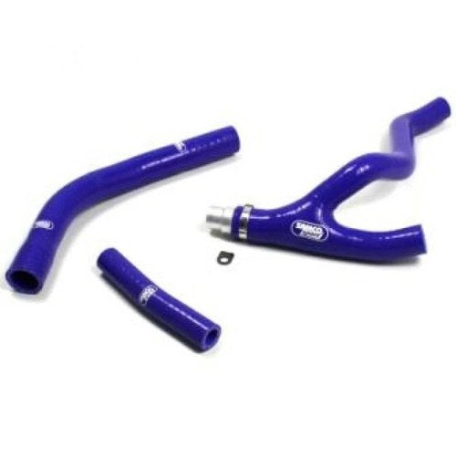 Samco Hose Kit Yamaha YZ450F 14-17, Y' Piece Race Design, 4 Piece Kit, Blue