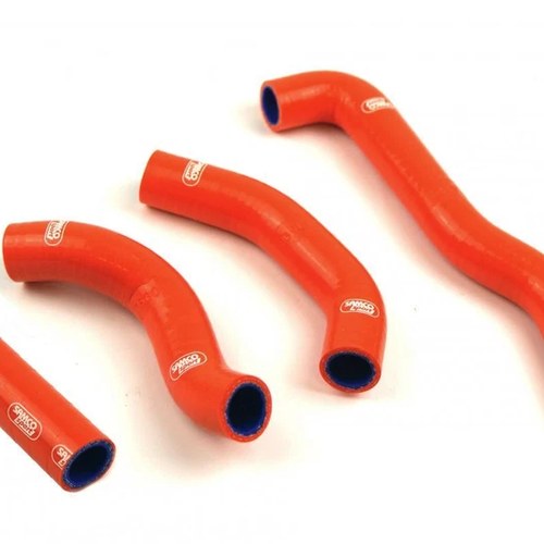 Samco Hose Kit Kawasaki KX250 1987-1989, 4 Piece Kit, Orange, KAW-43 Orange