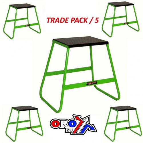 Pack 5 Bike Stands Green, 440mm Tall, Light Weight, MX