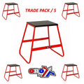 Pack 5 Bike Stands Red, 440mm Tall, Light Weight, MX
