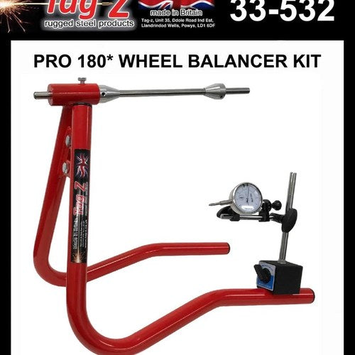 TAG-Z Pro 180* Wheel Balancer Kit, Red