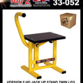 HD JACK-UP-STAND Twin Leg v5, Large Yellow Stand 440mm High