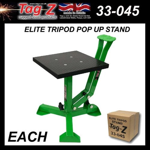 Elite Tripod Pop UP Stand, Big Feet / Gloss Green / TAG-Z